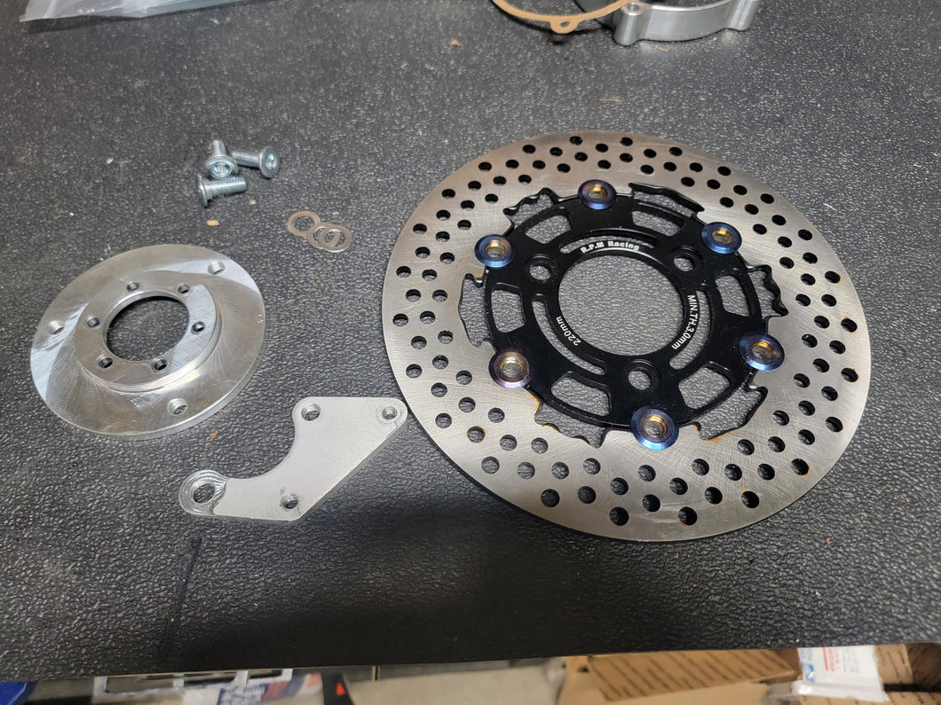 220mm Rotor/Caliper Adapter Kit with Rotor – Smolik Performance Inc